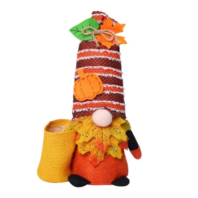 

Dwarf Plush Doll Thanksgiving Decoration Handmade Dwarf Figure Doll Autumn Decoration For Home Party Table Centerpieces 1