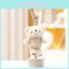 Plush Bear Keychain With Super Soft Short Plush For Girls Gift And Bag Decor