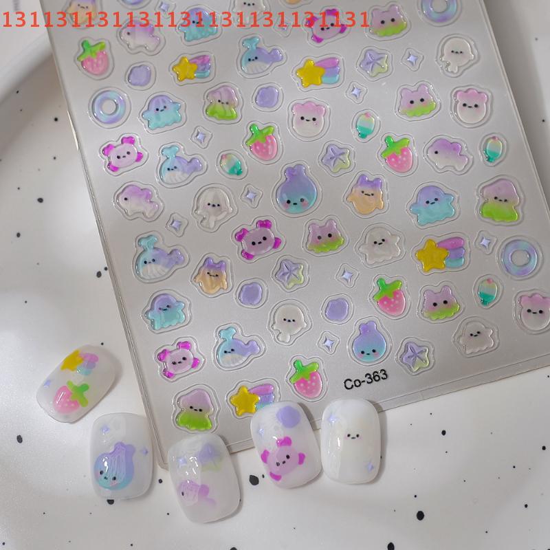 Shell Starfish Clams Conch Stars Manicure Decals Decoration Summer Nail Charm Cartoon Ocean Beach Ocean Nail Art Stickers