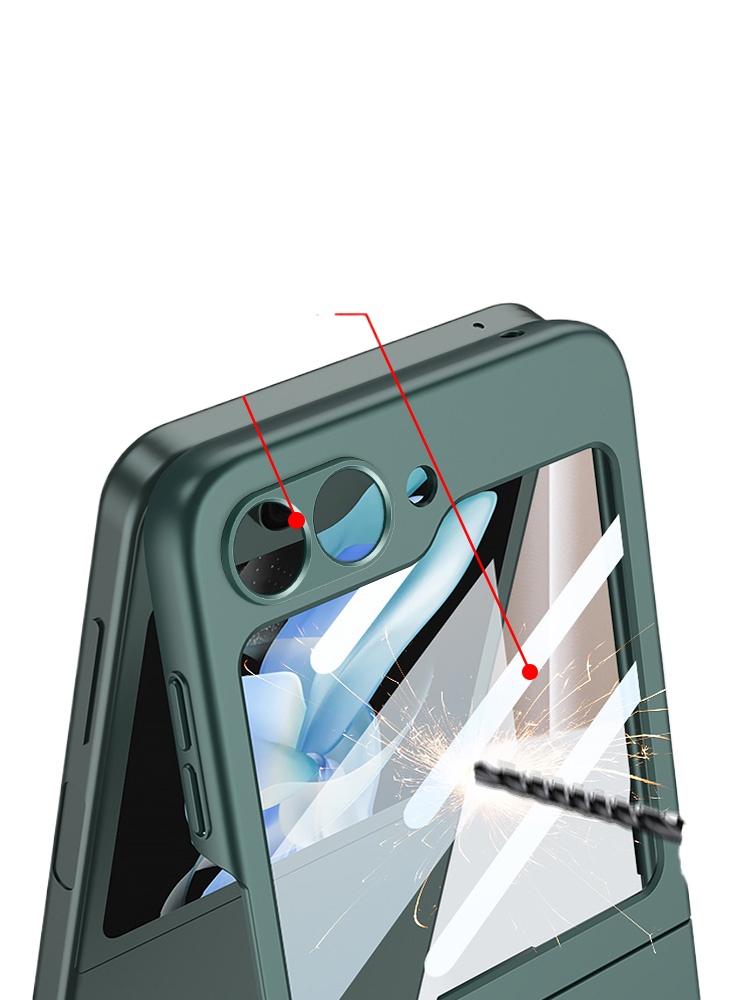 Ultra-thin Case for Samsung Galaxy Z Flip 6 Flip6 5G Shockproof Skin Feel with Front Screen Film Protective Cover