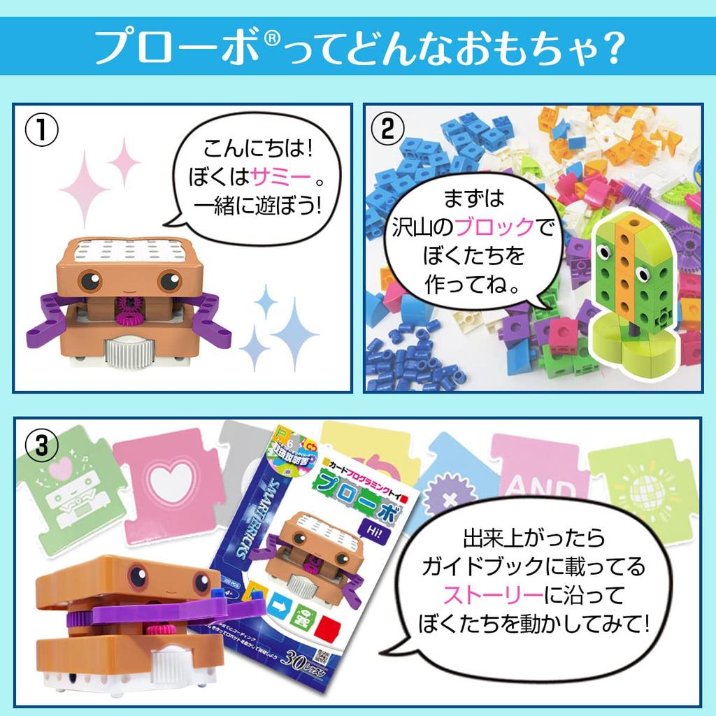 Probo Programming Toy, Card-Based Programming Block Robot Educational Toy (Probo Main Unit Included)
