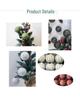 Retro Christmas Ornament Set - 12 Pieces, 8cm Holiday Decoration Balls for Tree