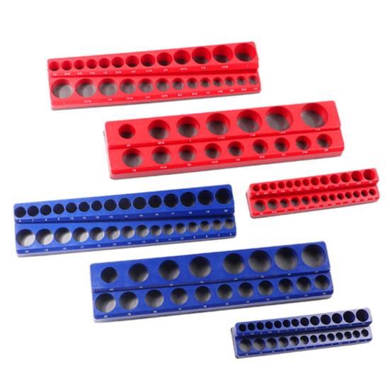3Pcs Magnetic Socket Organizer Storage Rack Large Capacity Heavy Duty Universal Drive Metric SAE Socket Tray