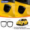 For Fiat 500 2008-2024 Abarth 595 695 2012 2013 2014 2015 2016 2017 2018 -2024 Rear Badge Frame Decoration Cover ABS Trim