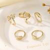 Hot-selling Creative Trend Fashion Zodiac Snake Ring Set Simple Design Animal Ring Jewelry