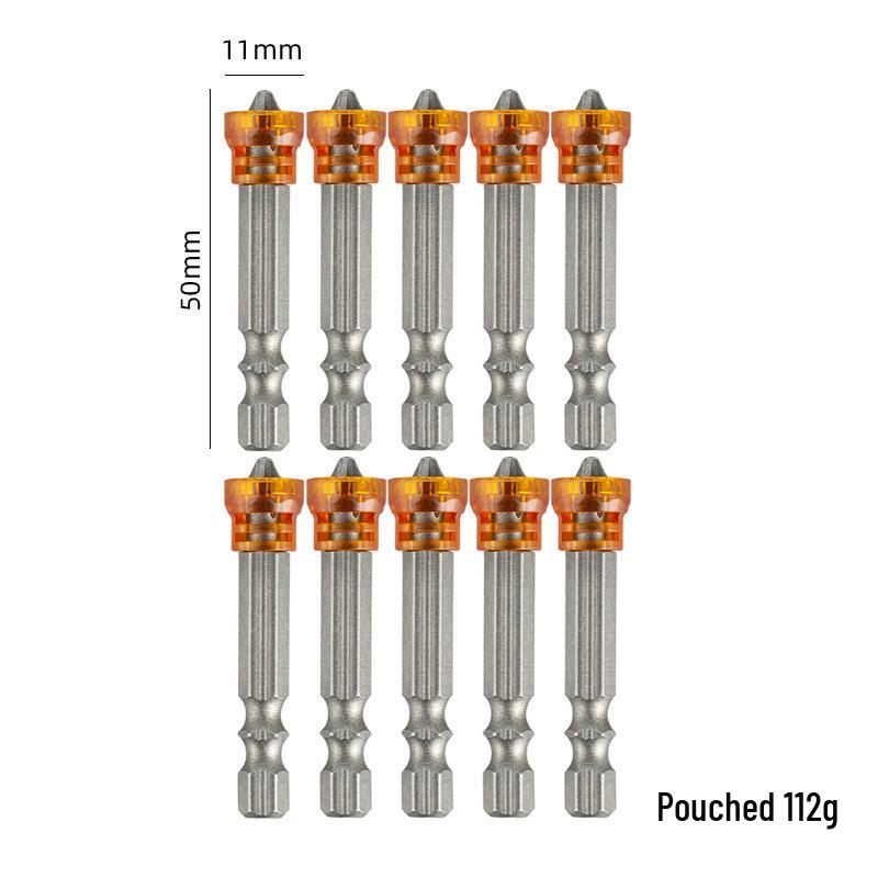 Five-Color PH2 Phillips Magnetic Ring Bit for Electric Screwdrivers (65/50mm)