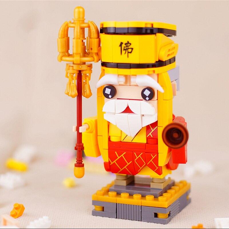 LOZ 1547 China Ancient Legend of White Snake Buddhist Monk 3D Model DIY Mini Blocks Bricks Building Toy for Children Gift No Box