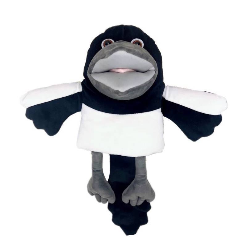 Сорока Ух ты Английский Стив и Мэгги Ворона Плюшевая Игрушка Марионетка На Руку Наполнена ПП Хлопком Для Детской Игровой Комнаты Декор