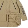 Adidas Terrex Series Mid-Length Hooded Down Jacket Men Outerwear Apricot H13850