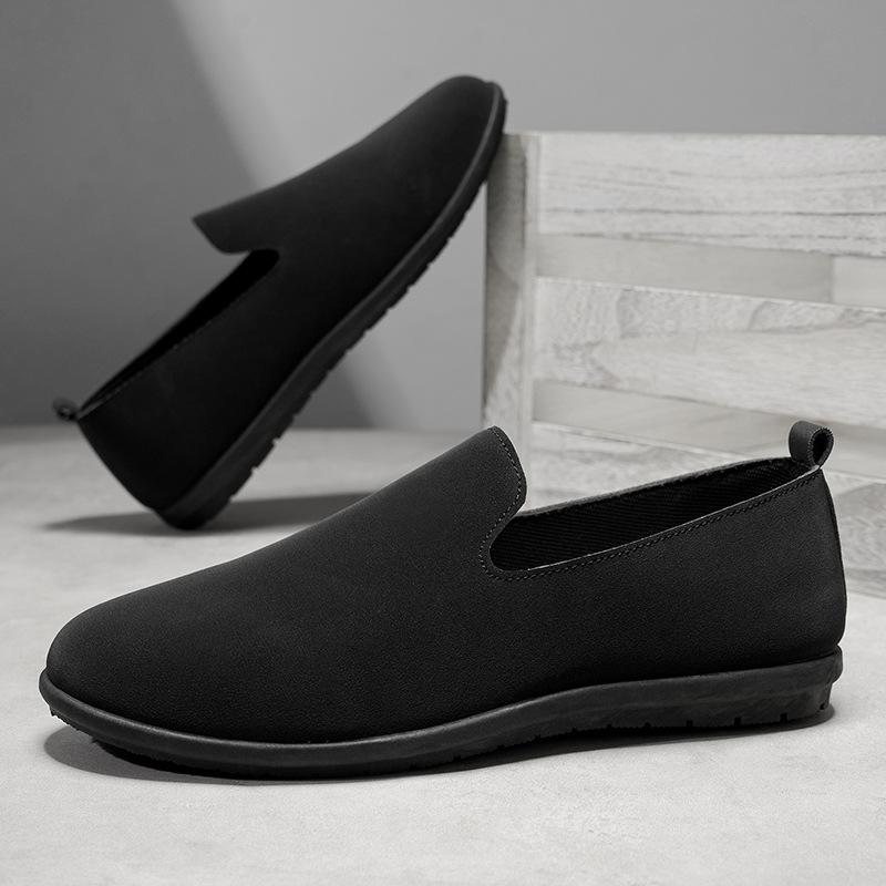 2025 autumn new men's Doudou shoes fashion breathable loafers youth men's shoes versatile British style shoes