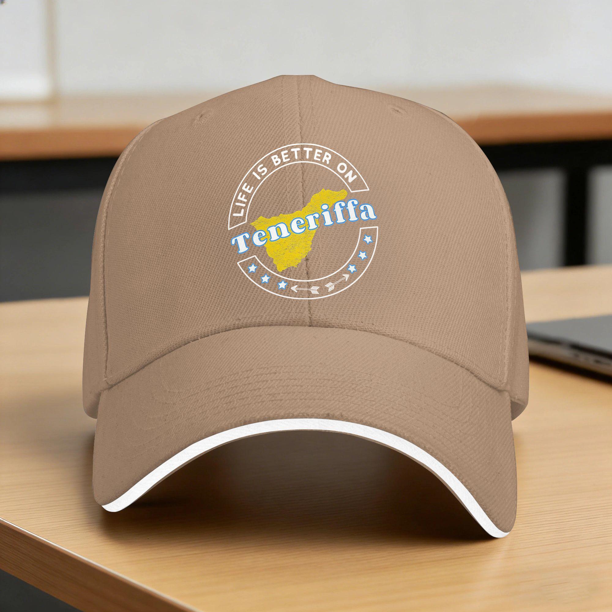 

Summer Casual Baseball Cap Tenerife Outdoor Gym Hip Hop Hats For Unisex Men Breathable Summer Retro Saying Trendy Baseball Caps One Size хакі