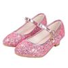 Kinder Mädchen Pailletten hochhackige Schuhe glänzende Prinzessin Kristall Schuhe zeremonielle Party Schuhe