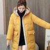 Baumwollgepolsterte Jacke Mittellang Koreanischer Stil Locker Winter Steppjacke Brotjacke Daunenjacke IELGY