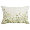 New Linen Plant Flower Waist Pillow Case Living Room Sofa Cushion Cover Home Bedroom Pillow Case