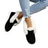 Nouvelles dames sans lacet bottines confortables femmes hiver chaud en peluche fourrure bottes de neige chaussures en daim chaussures féminines Botas Femininas