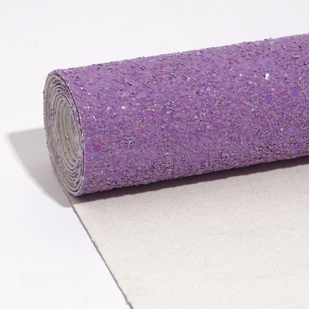 Colorful Glitter Glitter PVC Leather Fabric Sparkling Powder Faux Leather  Bag Making Material