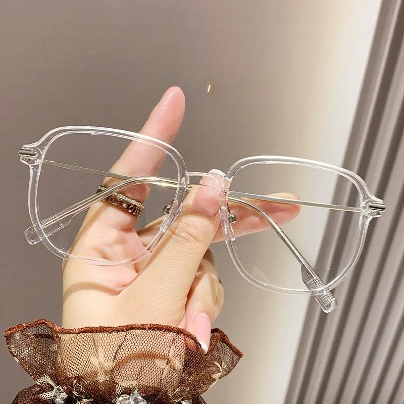 

Women New Stylish Ultra Light Large Frame Myopia Glasses Unisex Fashion Design Anti Blue Light Near Sight Eyeglasses Diopter-4.0 0 прозрачный