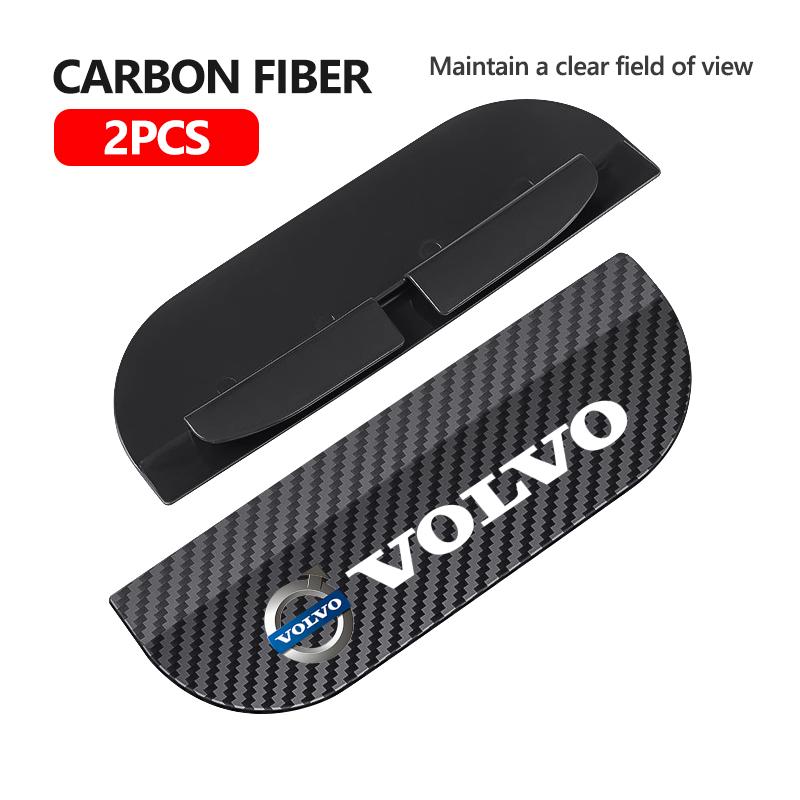 For Volvo Carbon Fiber Car Rearview Mirror Rain Eyebrow Cover Sunvisor Accessories XC90 V90 V60 XC60 S80 S60 S90 C40 XC40 V70