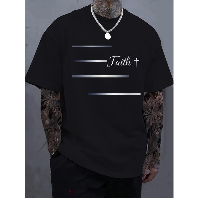 Men s T-shirt loose fit round neck S
