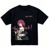 Bocchi The Rock! Maglietta Vintage Lavata Unisex Oversize Anime Streetwear Cotone Morbido Manica Corta Regalo Abbigliamento Top Saldi