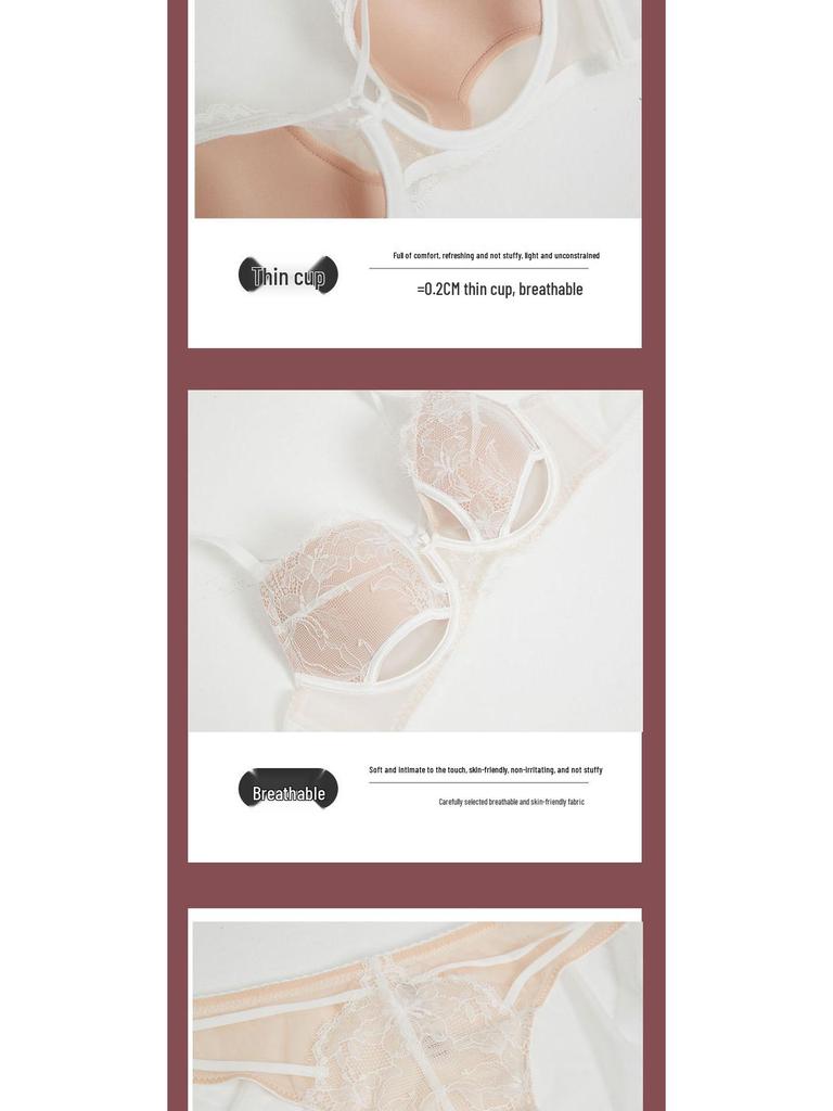 Autumn Lace Lingerie Set - Sexy, Supportive, Anti-Sagging Bra for a Smaller Look