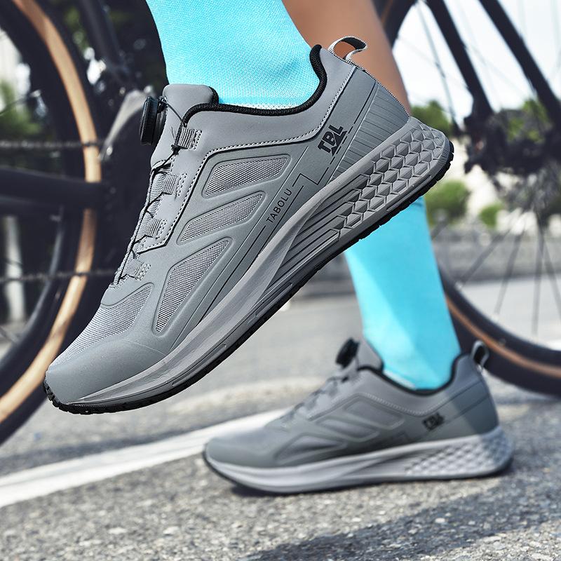 Außenhandel Fahrradschuhe Fahrradschuhe Männer und Frauen Rennrad Schloss Schuhe Mountainbike Hilfe Schuhe harte Sohle