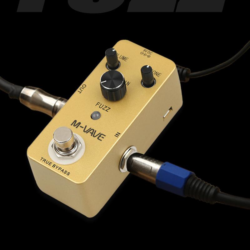 M-VAVE Vintage Fuzz Guitar Effect Pedal True Bypass Full Metal Shell Wah Guitar Effect Pedal Guitar Parts & Accessories