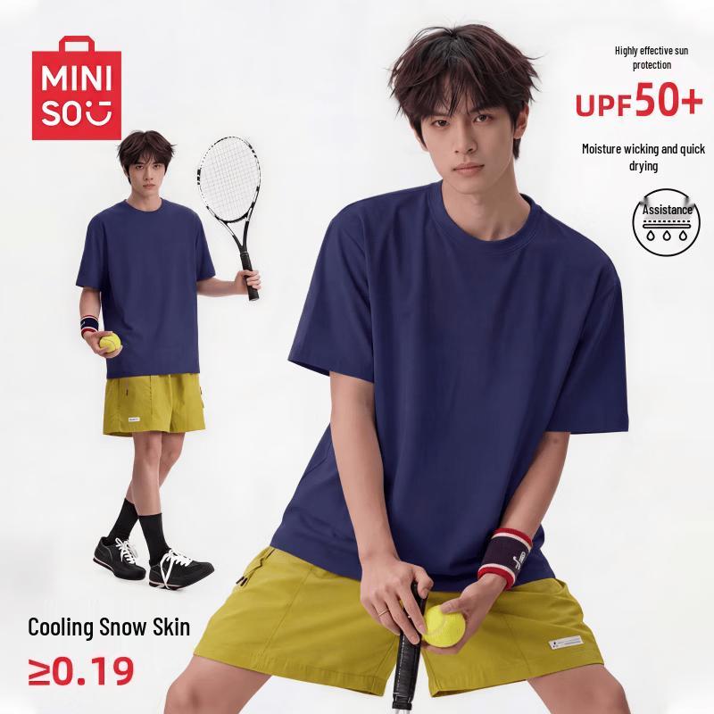 MINISO Men s Quick-Dry Cool-Touch Short Sleeve T-Shirt XL