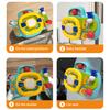 Baby Electric Steering Wheel for Stroller Simulate and Car Seats Driving Vocal Toys Educational Toys for 0-36 Months Toddlers