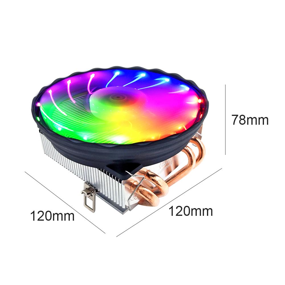 SNOWMAN 4 Heat Pipes CPU Cooler 120mm PWM 4 Pin PC Radiator Quiet Cooling Fan