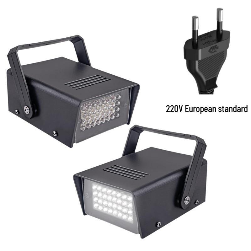 

32 Mini LED Strobe Flashlight Bar: Stage Light with Flashing Burst Effect Red