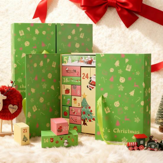 DIY Christmas Advent Calendar To Fill Empty Gift Box Set 24 Days of Surprise Countdown Calendar for Kids Family Friends