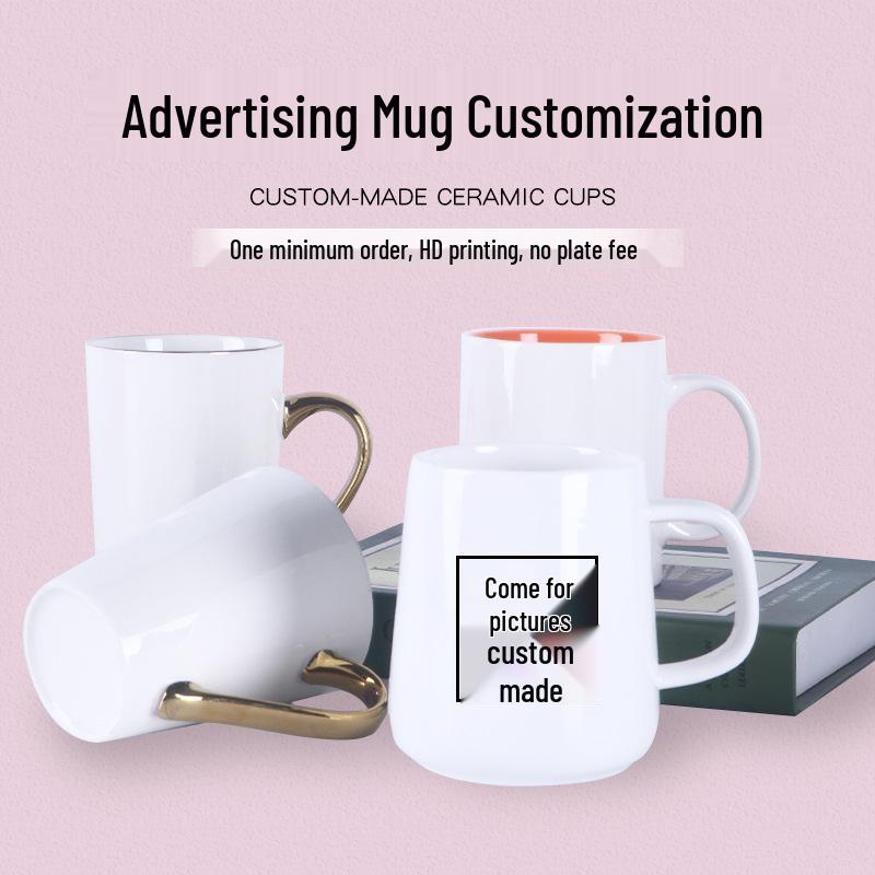 Kreative Keramiktasse mit individuellem Logo für Thermotransfer und Werbegeschenk