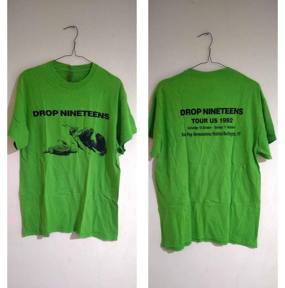 DROP NINETEENS Band Tour Us Green Unisex 100% Cotton T-Shirt S-5XL MK570 Unisex T-Shirt S