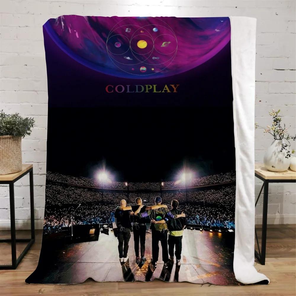 Coldplay Throws Blankets for Sofa Luxury Throw Blanket King Size Fluffy Plaid Microfiber Bedding Beach Towel Home Interior Knee