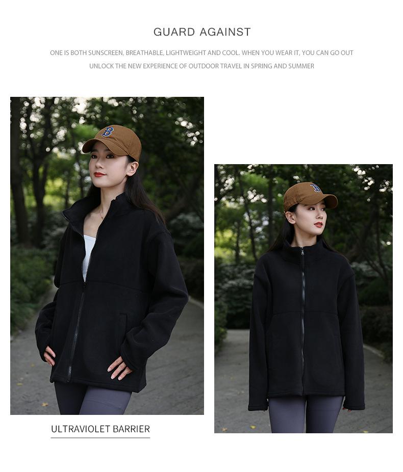Women's Sherpa Fleece Cardigan Jacket - 2024 Spring/Autumn Collection, Thickened Inner Layer