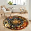 Astrology Zodiac Rugs Horoscope Design Mat Astrology Design Sun Moon Star Gift Round Carpet