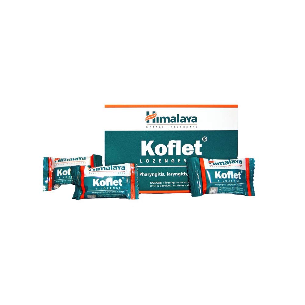 Himalaya Koflet  Lozenges Pack Of 10 For Throat Comfort Fresh Breath Natural Soothing Candy With Long Lasting Refreshing Taste