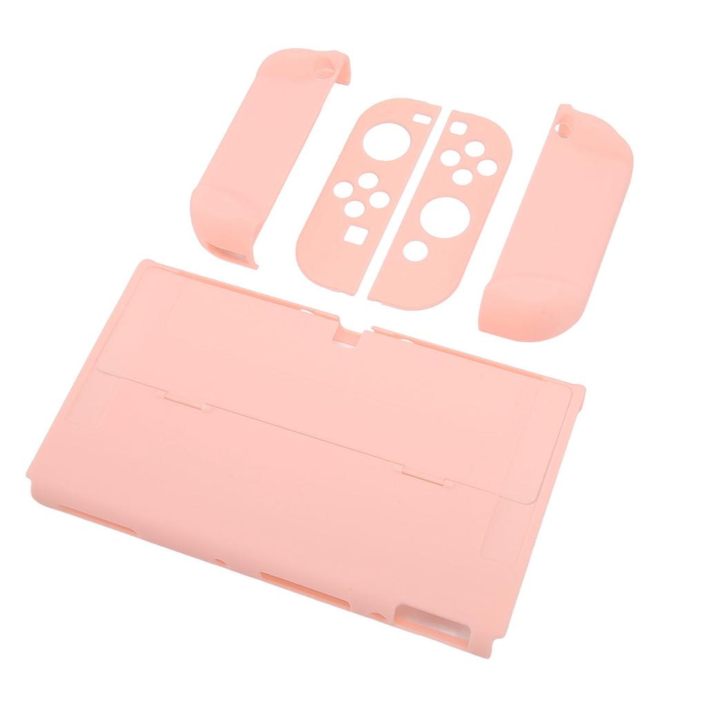 Protective Case for Switch Color Shell Full Protection Ergonomic Hand Grip Game Console Housing Cover Sakura Pink