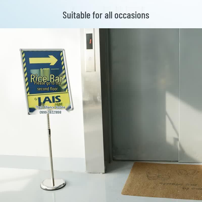 Adjustable Telescopic Metal Sign Display Stand