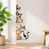 Durable Outdoor Window Decals Cute Cartoon Cats/Dogs Wall Stickers, Waterproof PVC Decals, Peel And Bathroom Glass Stickers Stick