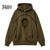 Oversized Women Hoodie Pet Pouch with Head Hole, Hooded Sweatshirt Casual Loose Fit Zipper Pockets, Dog Cat Carrying Pullover Top for Fall Winter Lady
