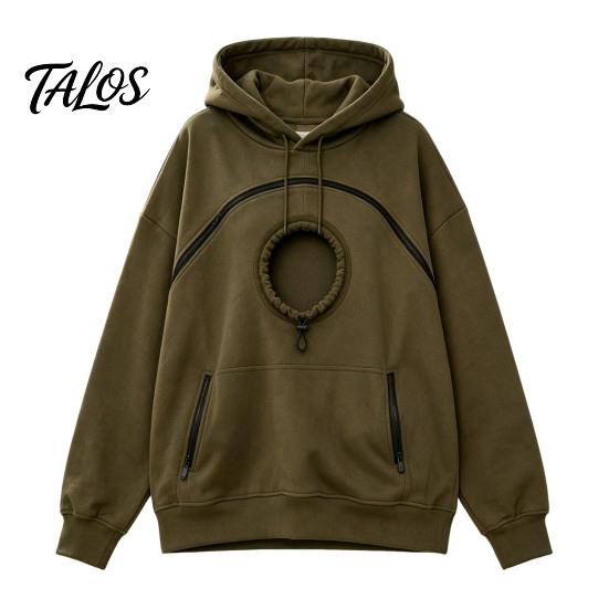 Oversized Women Hoodie Pet Pouch with Head Hole, Hooded Sweatshirt Casual Loose Fit Zipper Pockets, Dog Cat Carrying Pullover Top for Fall Winter Lady