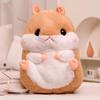 40cm Kawaii Hamster Plush Doll Hand Warmer Blanket 3-in-1 Melon Seed Hamster Plush Doll Blanket Doll 2-in-1And Hamster Backpack designed for