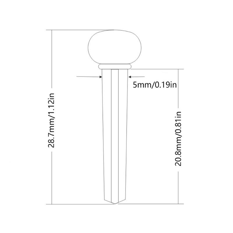 Guitar String Peg Nail Guitar Bridge Pins Pegs for Folk Guitar Acoustic Guitar Bridge Pins Replacement Guitar End Pin