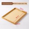 Acrylic and Wood Serving Tray with Rattan Base