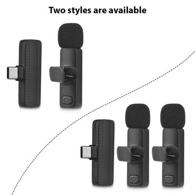 Système de microphone cravate sans fil Double microphone Réduction du bruit Transmission sans fil