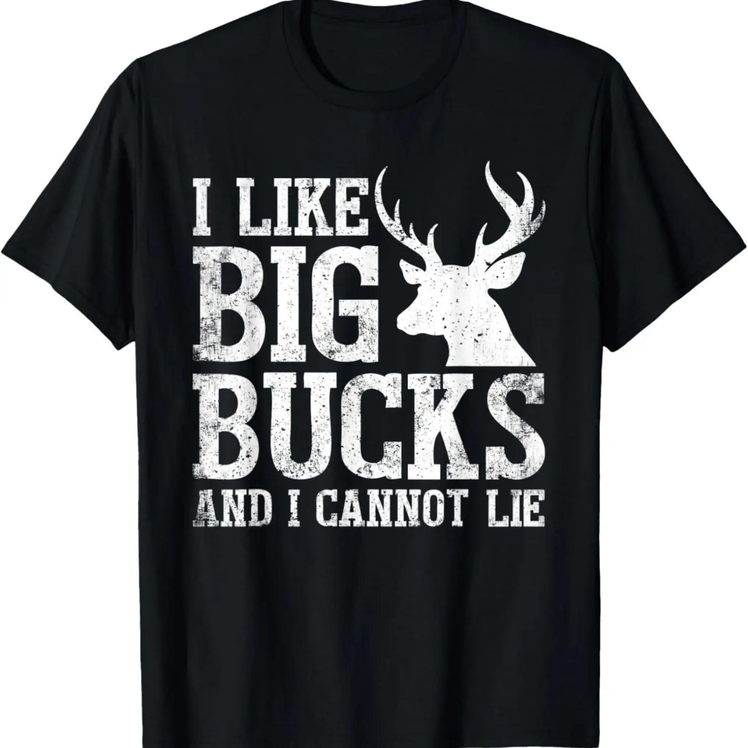 

I Like Big Bucks And I Cannot Lie Deer Hunting Funny Dad Men T-Shirt XXXXXL чёрный