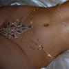 Chaîne de Corps Bikini Sexy Incrustée de Diamants Ensemble Soutien-gorge et String Fleur en Strass pour Femmes Accessoires Sexuels Clubbing Européens et Américains