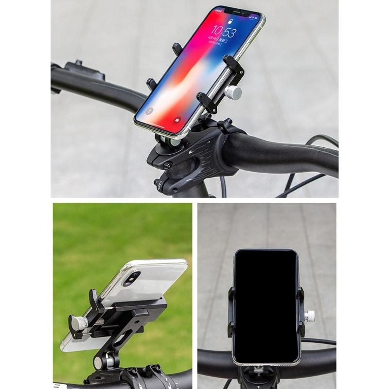 Cycling Phone Holder,Upgraded Handlebar Stem Phone Mount Bicycles Phone Mount Clamps for 50-100mm Width Device